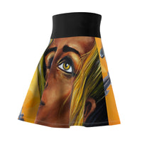 Dark they were with golden Eye -  Women's Skater Skirt