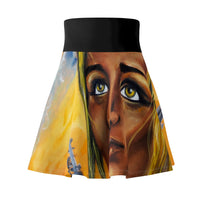 Dark they were with golden Eye -  Women's Skater Skirt