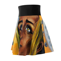 Dark they were with golden Eye -  Women's Skater Skirt