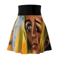 Dark they were with golden Eye -  Women's Skater Skirt