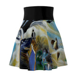 nature VS Man -  Women's Skater Skirt