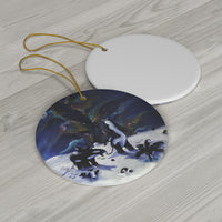 Family Round Ceramic Ornaments