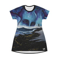 Midnight - All Over Print T-Shirt Dress