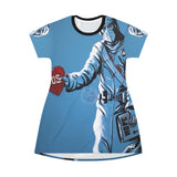 COVID-19 - All Over Print T-Shirt Dress