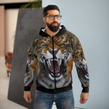 Predatory lending - AOP Unisex Zip Hoodie
