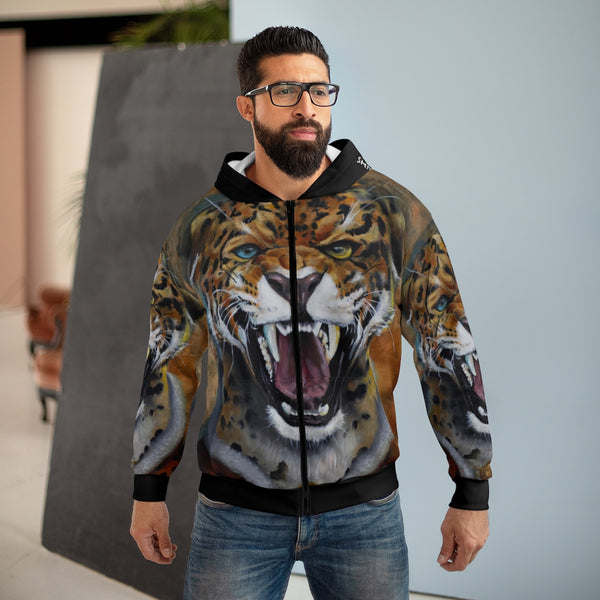 Predatory lending - AOP Unisex Zip Hoodie