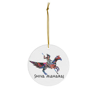 Logo Round Ceramic Ornaments
