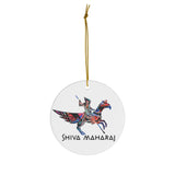 Logo Round Ceramic Ornaments