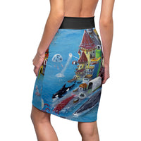 Port of Spain - Women's Pencil Skirt