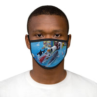Port of Spain  -Mixed-Fabric Face Mask