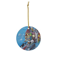 Port of Spain Round Ceramic Ornaments