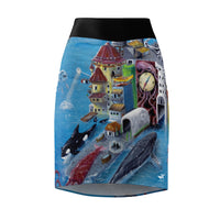 Port of Spain - Women's Pencil Skirt