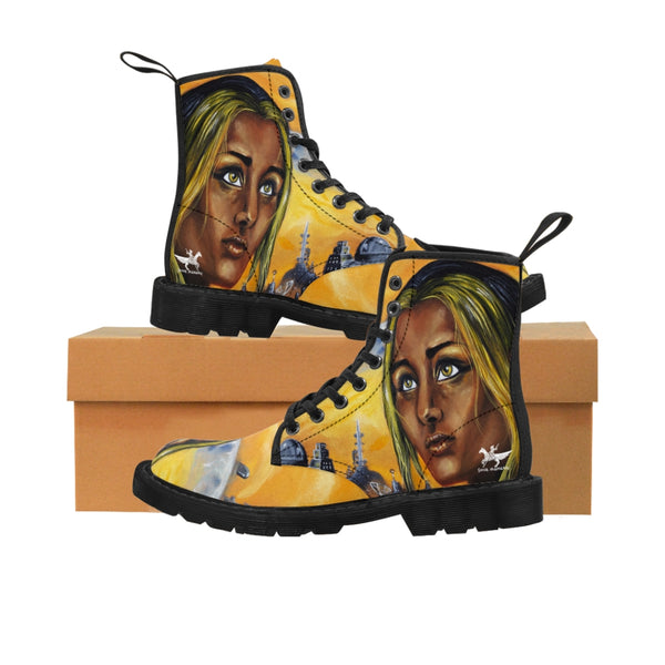 Dark they were with golden Eye - Women's Canvas Boots