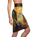 Dark they were with golden Eye - Women's Pencil Skirt