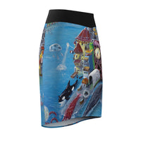 Port of Spain - Women's Pencil Skirt