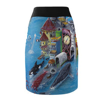 Port of Spain - Women's Pencil Skirt