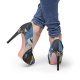 nature VS Man - Women's Platform Heels