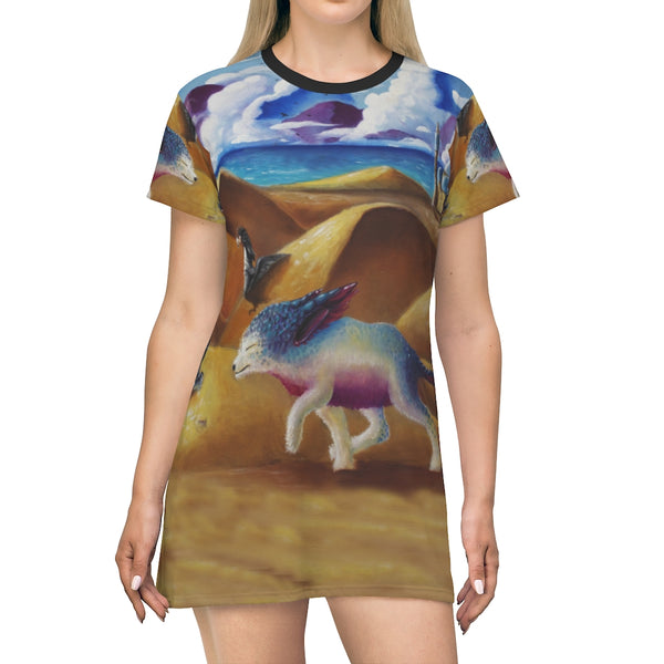 Sumeria - All Over Print T-Shirt Dress