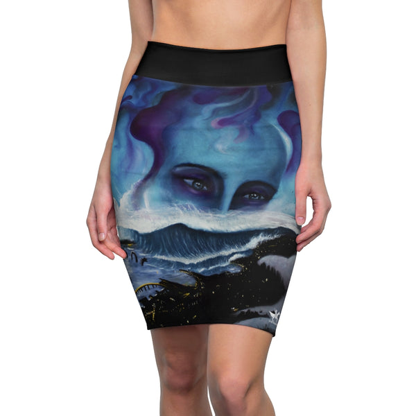Midnight - Women's Pencil Skirt