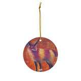 Beautiful Thief  Round Ceramic Ornaments