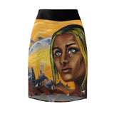 Dark they were with golden Eye - Women's Pencil Skirt