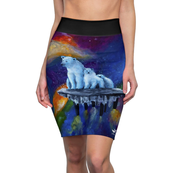 Alone - Women's Pencil Skirt