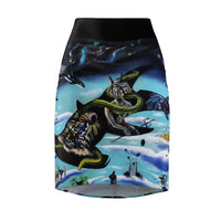 Enigmatic Portals - Women's Pencil Skirt