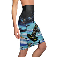 Enigmatic Portals - Women's Pencil Skirt