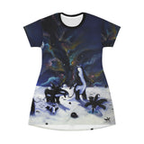 Family - All Over Print T-Shirt Dress