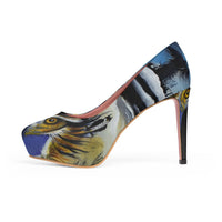 nature VS Man - Women's Platform Heels