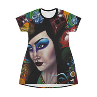 Calypso - All Over Print T-Shirt Dress
