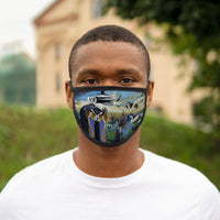 nature VS Man  -Mixed-Fabric Face Mask