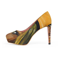 Dark they were with golden Eye - Women's Platform Heels