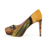 Dark they were with golden Eye - Women's Platform Heels