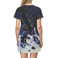 Family - All Over Print T-Shirt Dress