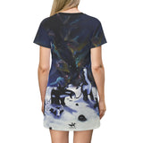 Family - All Over Print T-Shirt Dress