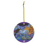 Buddha Round Ceramic Ornaments