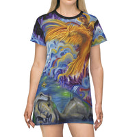 Buddha - All Over Print T-Shirt Dress