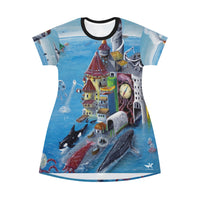Port of Spain - All Over Print T-Shirt Dress