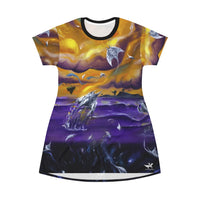 Dimensions Within - All Over Print T-Shirt Dress