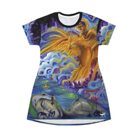 Buddha - All Over Print T-Shirt Dress