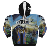 nature VS Man - AOP Unisex Pullover Hoodie