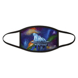 Alone -Mixed-Fabric Face Mask