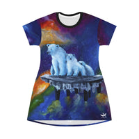 Alone - All Over Print T-Shirt Dress