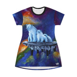 Alone - All Over Print T-Shirt Dress