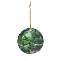 Enchanted Forest  Round Ceramic Ornaments