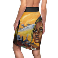 Dark they were with golden Eye - Women's Pencil Skirt