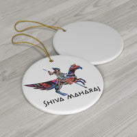 Logo Round Ceramic Ornaments