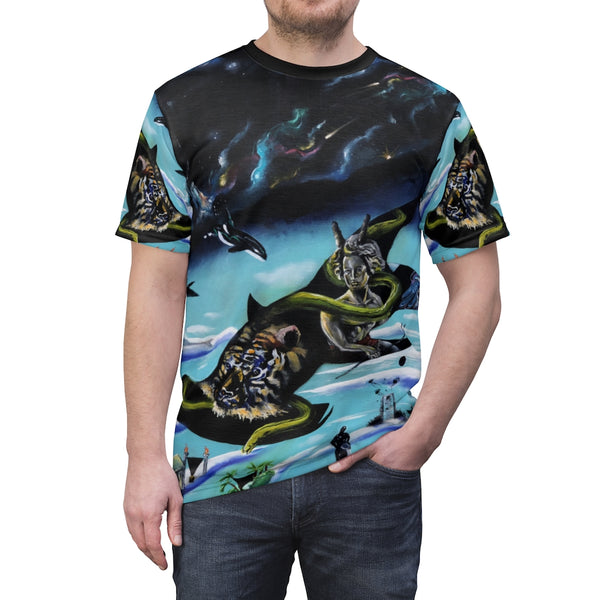 Enigmatic Portals - Unisex AOP Cut & Sew Tee