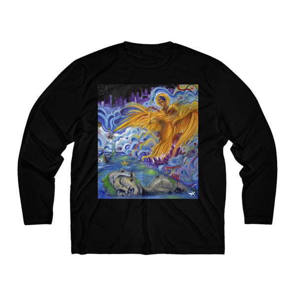 Buddha  - Men's Long Sleeve Moisture Absorbing Tee